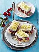 Danube waves cake with sour cherries