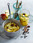 Pear compote with spice