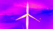 Wind turbine, thermal image