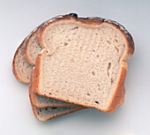 White sliced bread