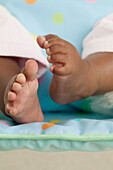 Feet of a baby girl
