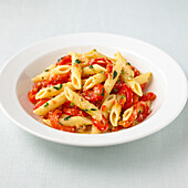 Pasta with roasted peppers