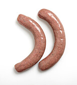 Two beef Burgundy sausages