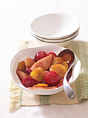 Bowl of stewed winter fruits