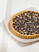 Blueberry cream tart