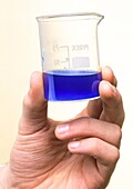 Dark blue copper-ammonia complex
