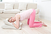 Young pregnant woman resting