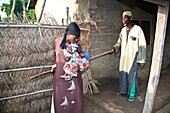 Man with river blindness