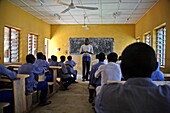 Teacher addressing pupils