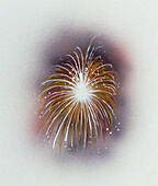 Firework explosion, illustration
