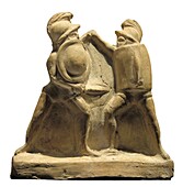 Statuette of two gladiators.