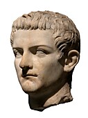 Marble portrait of Caligula.
