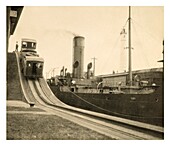 Panama canal Gatun Lock. c.1930s