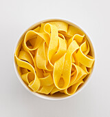 Bowl of pappardelle pasta