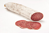 Sliced Ungarische salami