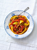 Peperonata, Italian sweet pepper and tomato stew