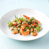 Chilli prawns with coriander and lime