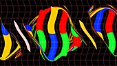 DNA molecule, abstract illustration