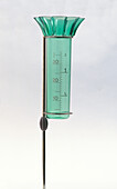 Rain gauge showing units of measurement