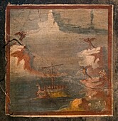 Odysseus and the Sirens, fresco