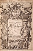 Title page of Chapman's works of Homer
