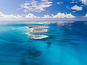Cook Island, Kiribati, aerial photograph