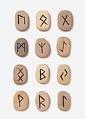 Casting runes for divination