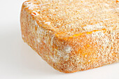 Square of French Sable de Wissant cow's milk cheese