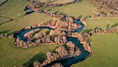 River Loughor, Wales, aerial photograph