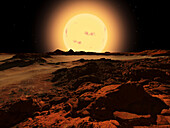 Sun-like star KOI 961-03, illustration