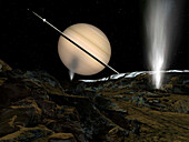 Night on Enceladus, illustration