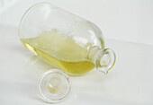 Glass bottle containing avocado oil moisturiser