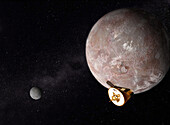 Pluto's surface, illustration