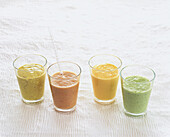 Selection of smoothies