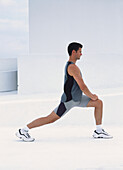 Man doing a lunge