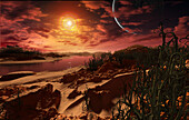 Exoplanet Kepler 186 f, illustration