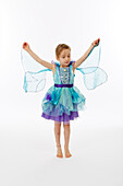 Girl playing in fairy costume