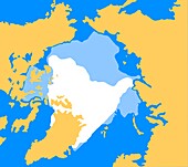 Arctic ice retreat