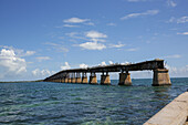 Old and new Seven Mile bridge, Key West, Florida, USA