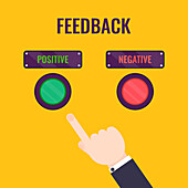 Positive feedback, conceptual illustration