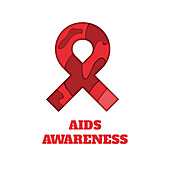 AIDS awareness, illustration