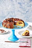 Cookie Dough Bundt Cake With Milk Chocoate Drizzle