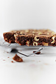 Classic brownies with walnuts