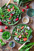 Strawberry asparagus salad
