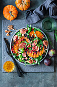 Fig and pumpkin salad