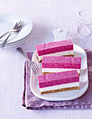 No Bake cream slices with beetroot