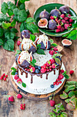 Fig buttercream cake