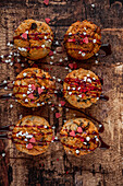 Muffins mit Zuckerherzen zum Valentinstag