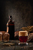 Kvass - traditional fermented Slavic and Baltic beverage made from rye bread