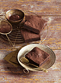 Traditional chocolate brownies